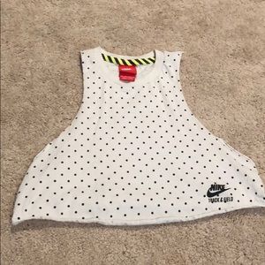 Polka Dot Nike Crop